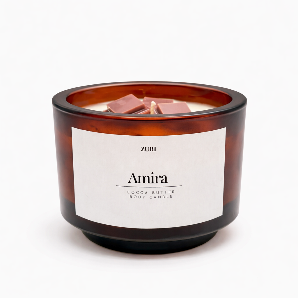 Amira - Cocoa Butter Body Candle (Luxe Small)
