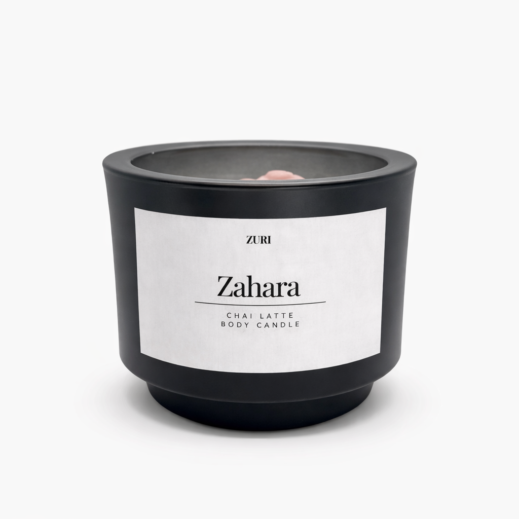 Zahara - Chai Latte Body Candle (Luxe Small)