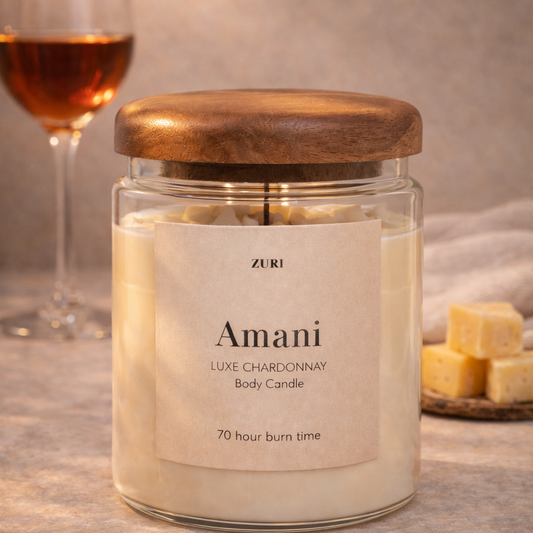 Amani - Luxe Chardonnay Body Candle (Large)