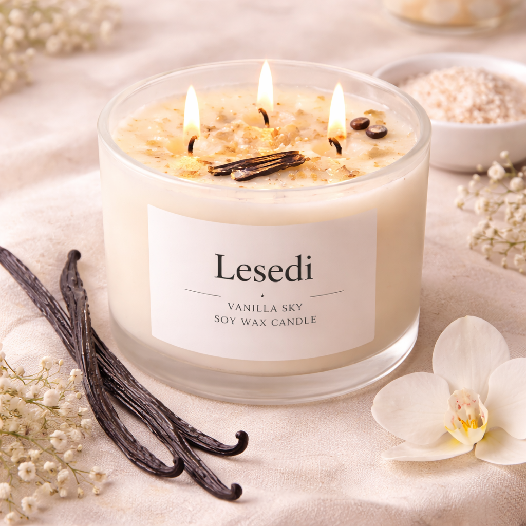 Lesedi - Vanilla Sky Body Candle