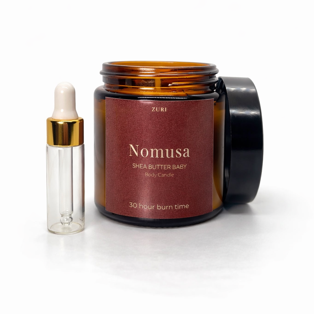 Nomusa - Shea Butter Body Candle (Small) + Dropper