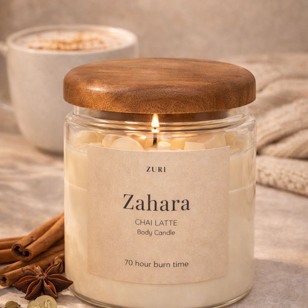 Zahara - Chai Latte Body Candle (Large)