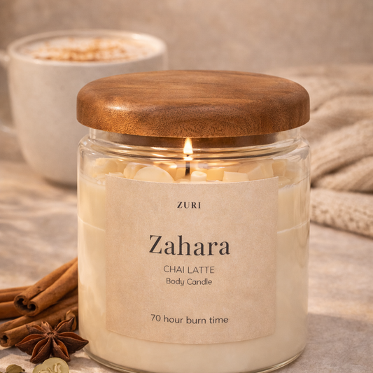 Zahara - Chai Latte Body Candle (Large)