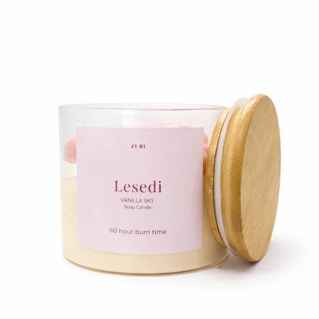Lesedi - Vanilla Sky Body Candle (Medium)