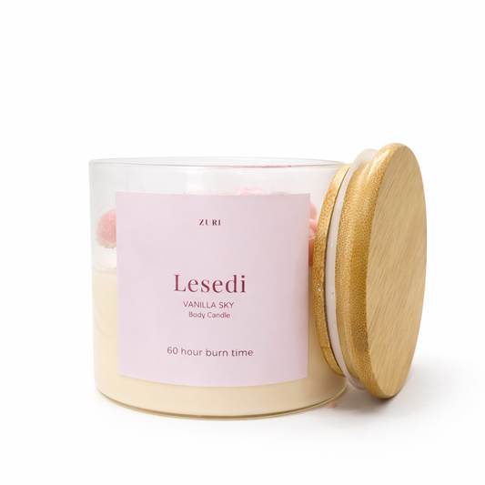 Lesedi - Vanilla Sky Body Candle (Medium)