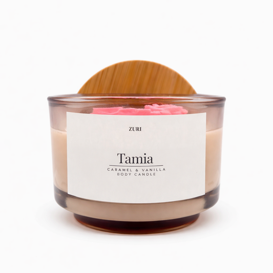 Tamia - Caramel Treat Body Candle (Premium Small)