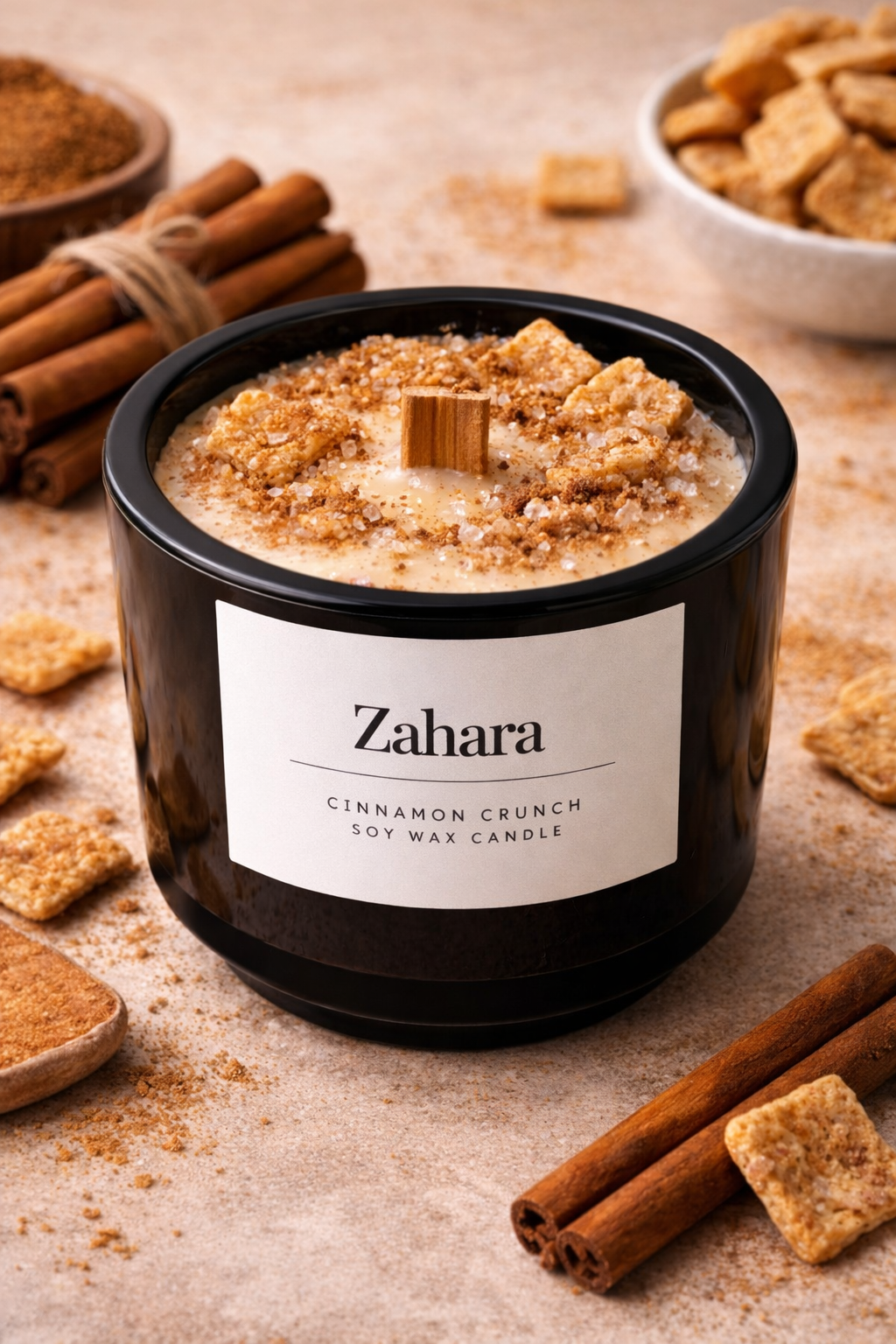 Zahara - Cinnamon Crunch Soy Wax Candle