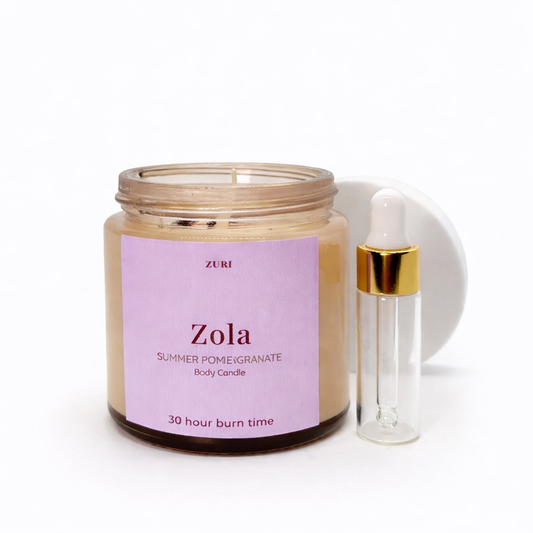 Zola - Summer Pomegranate Body Candle (Small) + Dropper