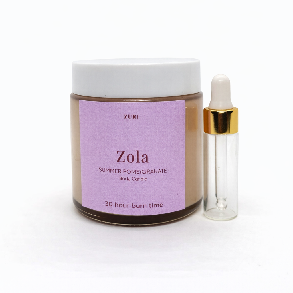 Zola - Summer Pomegranate Body Candle (Small) + Dropper